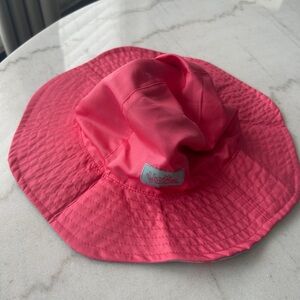 Reversible Kids Pink Sun Hat w/kitty cats